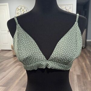 H&M Green Polka Dot Bralette